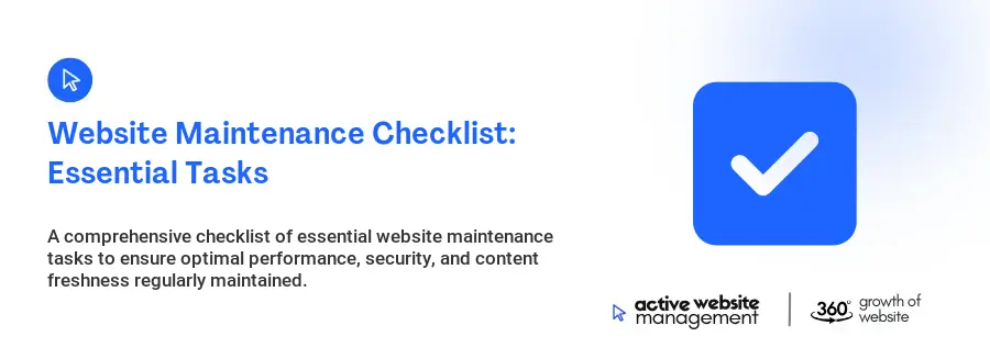 Website Maintenance Checklist: Essential Tasks