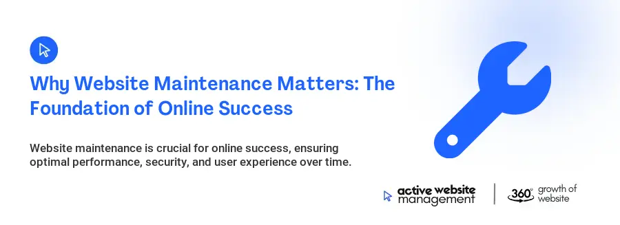 Why Website Maintenance Matters: The Foundation of Online Success