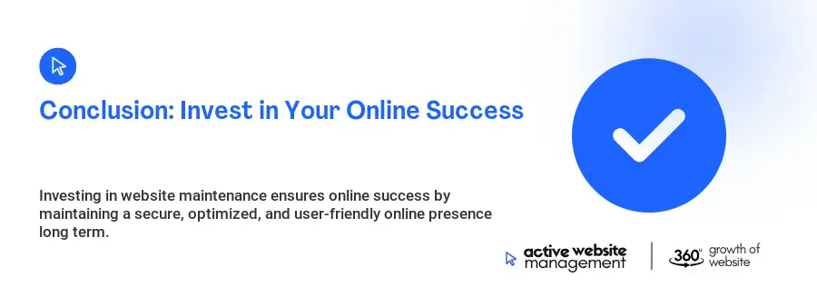 Conclusion: Invest in Your Online Success