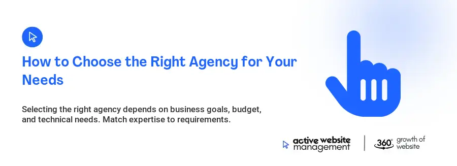 How to Choose the Right Agency for Your Needs