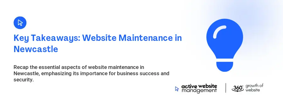 Key Takeaways: Website Maintenance in Newcastle