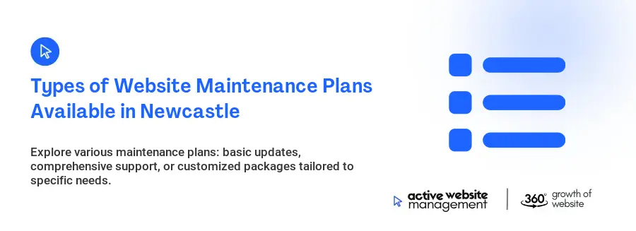 Types of Website Maintenance Plans Available in Newcastle
