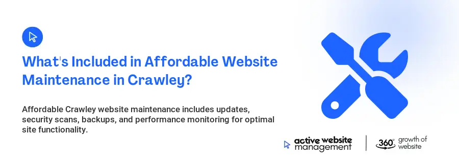 What's Included in Affordable Website Maintenance in Crawley?