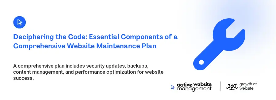Deciphering the Code: Essential Components of a Comprehensive Website Maintenance Plan