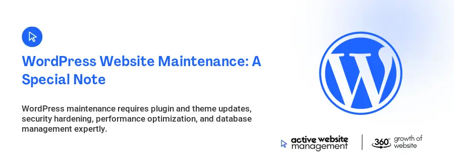 WordPress Website Maintenance: A Special Note