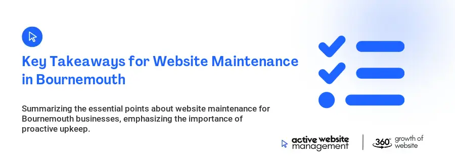Key Takeaways for Website Maintenance in Bournemouth