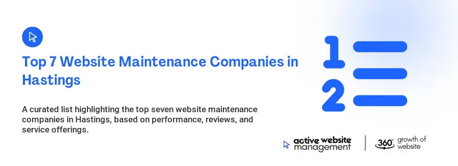 Top 7 Website Maintenance Companies in Hastings