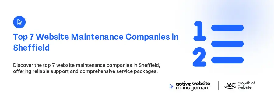 Top 7 Website Maintenance Companies in Sheffield
