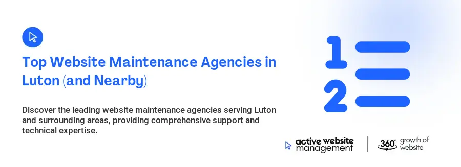 Top Website Maintenance Agencies in Luton (and Nearby)