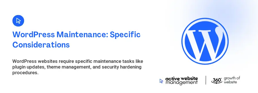 WordPress Maintenance: Specific Considerations