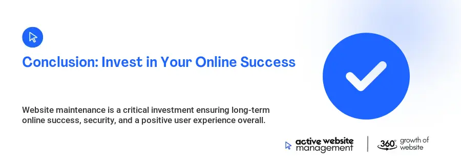 Conclusion: Invest in Your Online Success